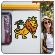 AUTOCOLLANT RASTA LION. ACHETEZ DES AUTOCOLLANTS EN VINYLE.