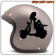 AUTOCOLLANT FILLE VESPA. ACHETEZ DES AUTOCOLLANTS EN VINYLE.
