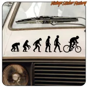 Bike Evolution Sticker | Cut Vinyl Cycling Decal
