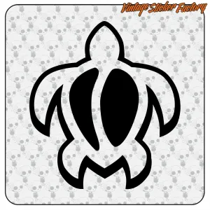 Pegatina tortuga tribal de vinilo troquelado