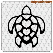 Tribal-Schildkröten-Surf-Aufkleber