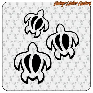 Pegatina de tortugas tribal | Vintage Sticker Factory