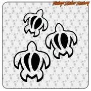 Tribal-Schildkröten-Aufkleber | Vintage Sticker Factory