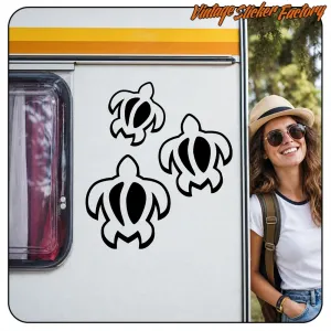 Tribal-Schildkröten-Aufkleber | Vintage Sticker Factory