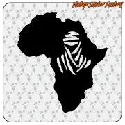 AFRIKA DAKAR AUFKLEBER. KAUFEN SIE VINYLAUFKLEBER.