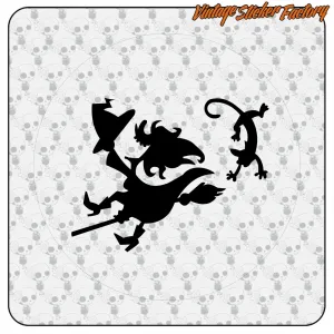 Pegatina BRUJA y LUNA. Comprar pegatinas.