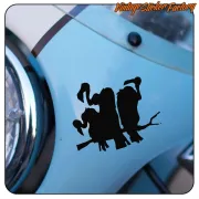 Pegatina de buitres para moto y casco