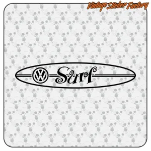 SURF VW Aufkleber aus geschnittenem Vinyl