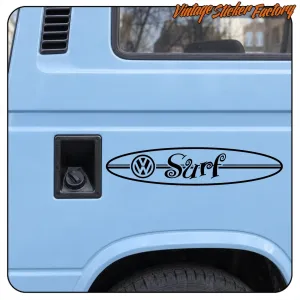 Pegatina SURF VW de vinilo de corte