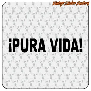 AUTOCOLLANT PURA VIDA. ACHETEZ DES AUTOCOLLANTS EN VINYLE.