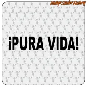 PURA VIDA STICKER. BUY VINYL STICKERS.