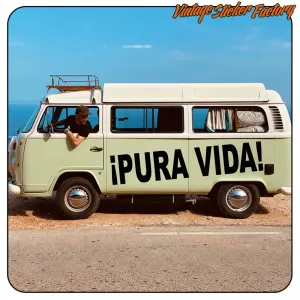 Pegatina PURA VIDA. Comprar pegatinas.
