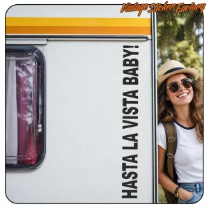 HASTA LA VISTA BABY AUFKLEBER. KAUFEN SIE VINYLAUFKLEBER.
