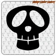 Pegatina de calavera Custom Culture