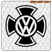 VW Malteserkreuz-Aufkleber | Vintage Sticker Factory