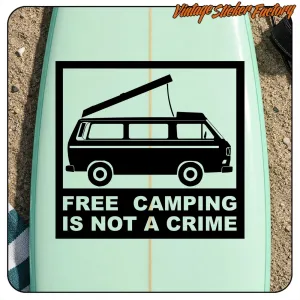 AUTOCOLLANT FREECAMPING T3 WESTFALIA. ACHETEZ DES AUTOCOLLANTS EN VINYLE.