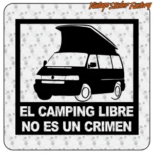Pegatina FREECAMPING T4. Comprar pegatinas.