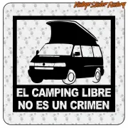 FREECAMPING T4 AUFKLEBER. KAUFEN SIE VINYLAUFKLEBER.