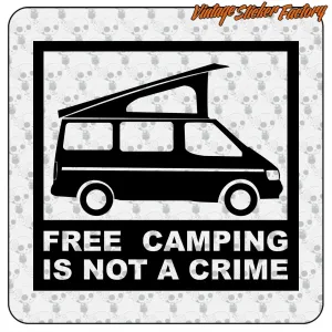FREECAMPING -TRANSIT AUFKLEBER. KAUFEN SIE VINYLAUFKLEBER.