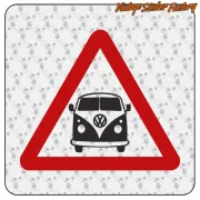 Pegatina Precaución T1 para furgoneta camper