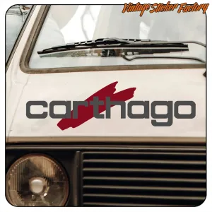 AUTOCOLLANT LOGO CARTHAGO. ACHETEZ DES AUTOCOLLANTS EN VINYLE.