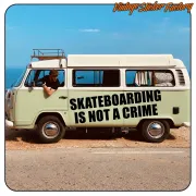 Pegatina SKATE IS NOT A CRIME. Comprar pegatinas.