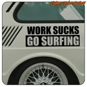 SUCKS GO SURFIN WORKS STICKER. BUY VINYL STICKERS.