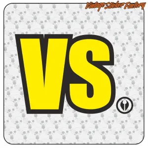 Pegatina VS multicolor para skateboard