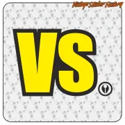 Pegatina VS multicolor para skateboard