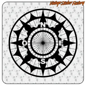 AUTOCOLLANT ROSE DE VENTS 2. ACHETEZ DES AUTOCOLLANTS EN VINYLE.