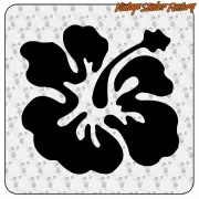 HAWAIIAN FLOWER HIBISCUS -1 STICKER. BUY VINYL STICKERS.