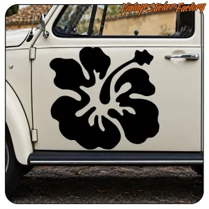 HAWAIIAN FLOWER HIBISCUS -1 STICKER. BUY VINYL STICKERS.