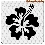 HAWAIIAN FLOWER HIBISCUS -2 STICKER. BUY VINYL STICKERS.