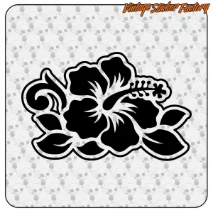 Pegatina FLOR HAWAIANA HIBISCUS. Comprar pegatinas.