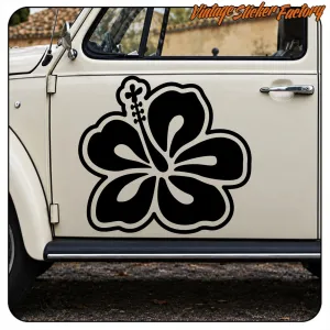 HAWAIIAN FLOWER HIBISCUS -6 STICKER. BUY VINYL STICKERS.