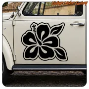 HAWAIIAN FLOWER HIBISCUS -7 STICKER. BUY VINYL STICKERS.