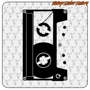 AUTOCOLLANT CASSETTE. ACHETEZ DES AUTOCOLLANTS EN VINYLE.