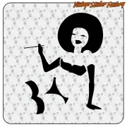 AFRO STICKER. BUY VINYL STICKERS.