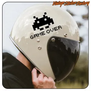 Pegatina SPACE INVADERS GAME OVER. Comprar pegatinas.