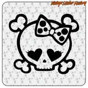 SKULL LOOP -3 STICKER. BUY VINYL STICKERS.