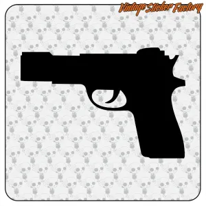 Pegatina PISTOLA. Comprar pegatinas.