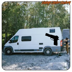 AUTOCOLLANT PISTOLET -1. ACHETEZ DES AUTOCOLLANTS EN VINYLE.