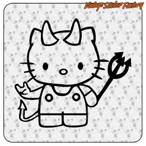 KITTY DEMONIO AUFKLEBER. KAUFEN SIE VINYLAUFKLEBER.