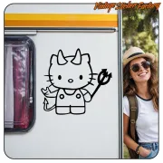 KITTY DEMONIO STICKER. BUY VINYL STICKERS.