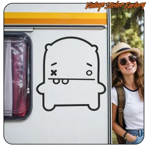 Autocollant Monstre Pupa | Vintage Sticker Factory