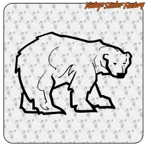 Pegatina OSO POLAR. Comprar pegatinas.