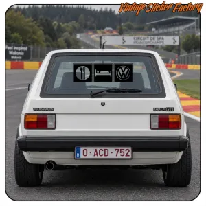 AUTOCOLLANT MANGER, DORMIR, VOLKSWAGEN. ACHETEZ DES AUTOCOLLANTS EN VINYLE.
