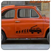 Pegatina EVOLUCION SYNCRO WESTFALIA. Comprar pegatinas.