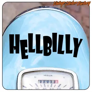 Pegatina HELLBILLY de vinilo troquelado