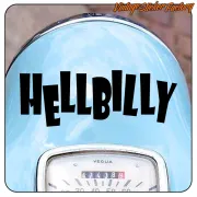 Pegatina HELLBILLY de vinilo troquelado